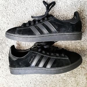 Adidas campus black suede